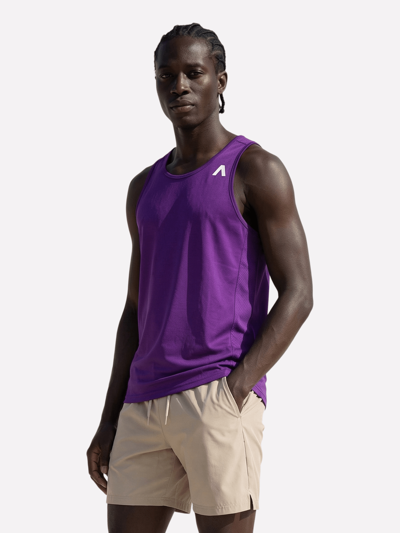 Mens Run Singlet - Mach Apparel